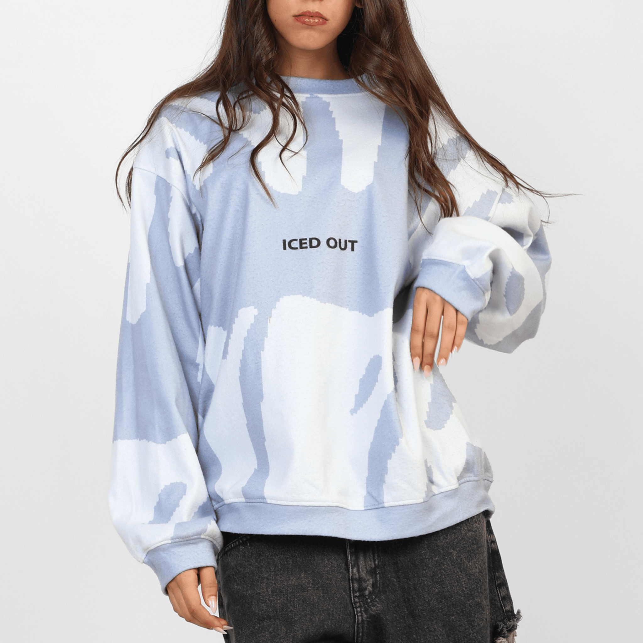 ICEDOUT Sky Blue CrewNeck