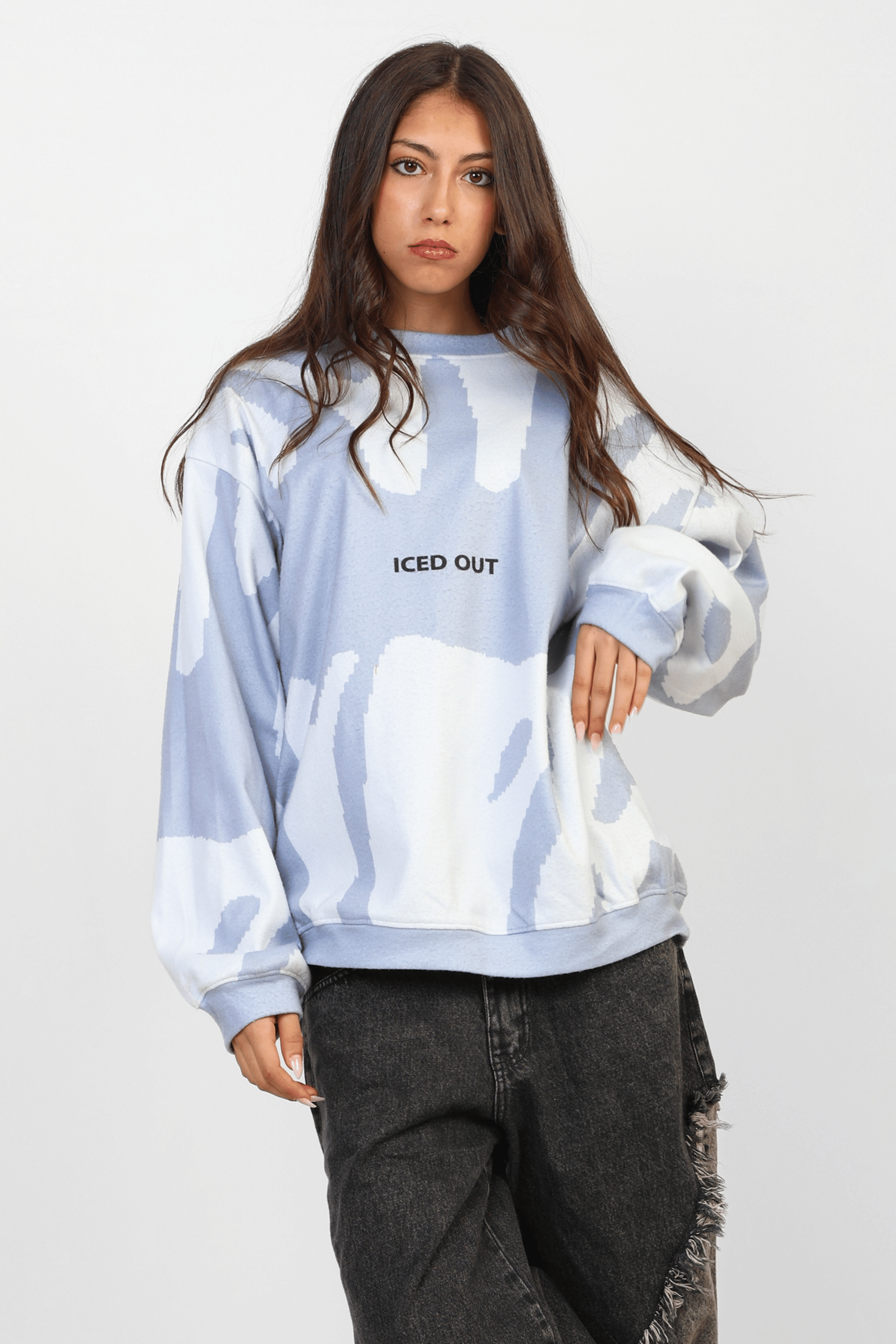 ICEDOUT Sky Blue CrewNeck