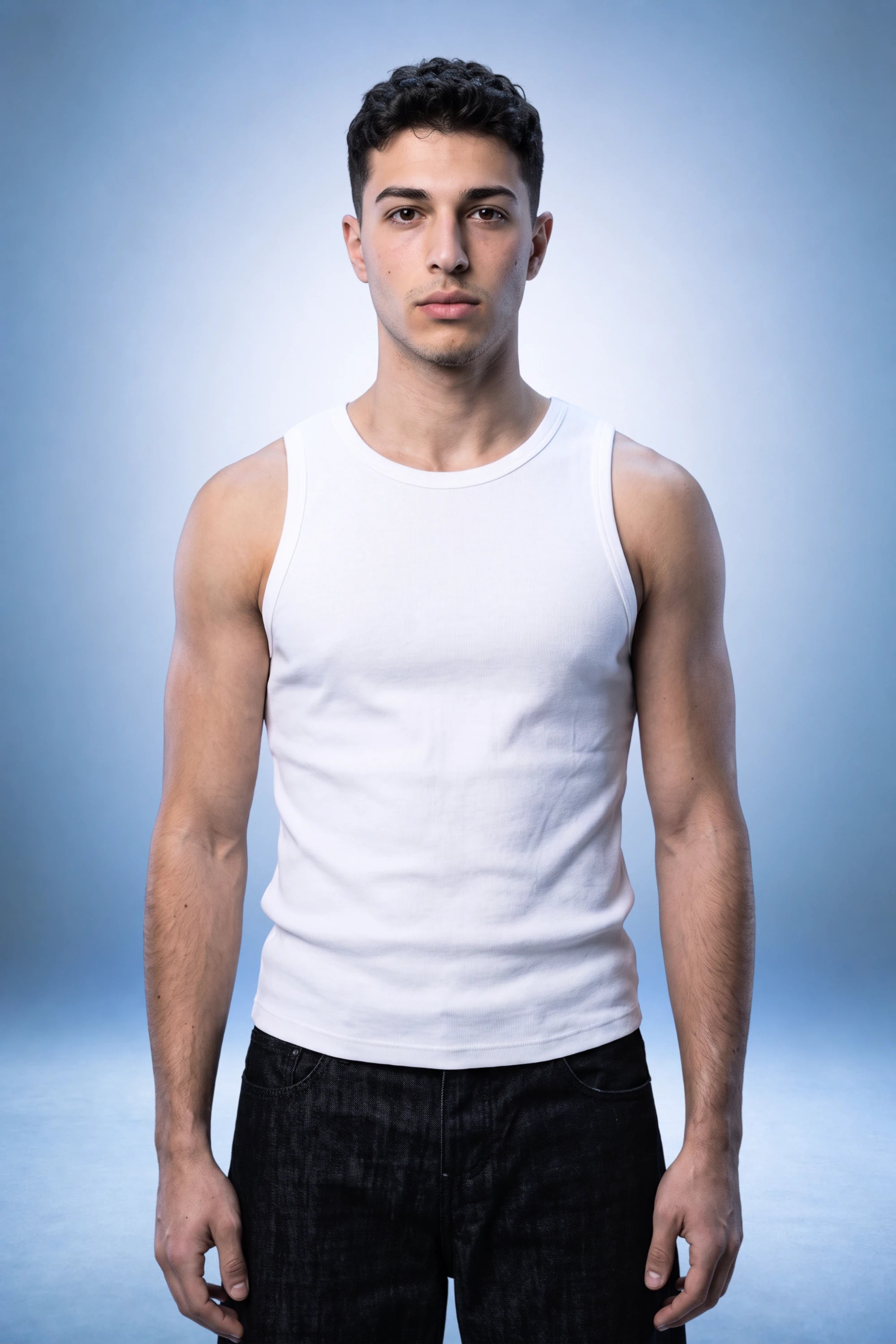 Iced White Tank Top