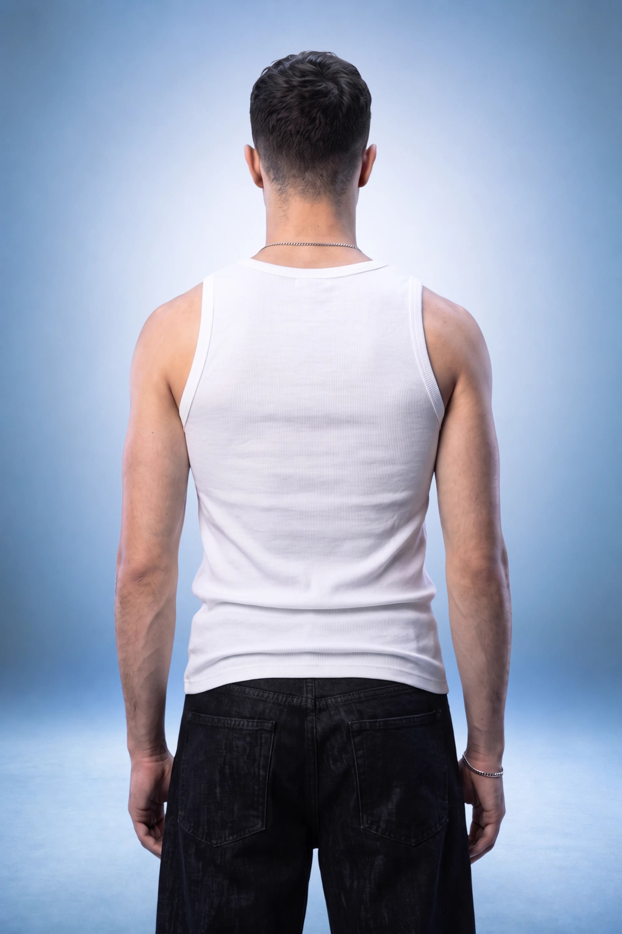 Iced White Tank Top