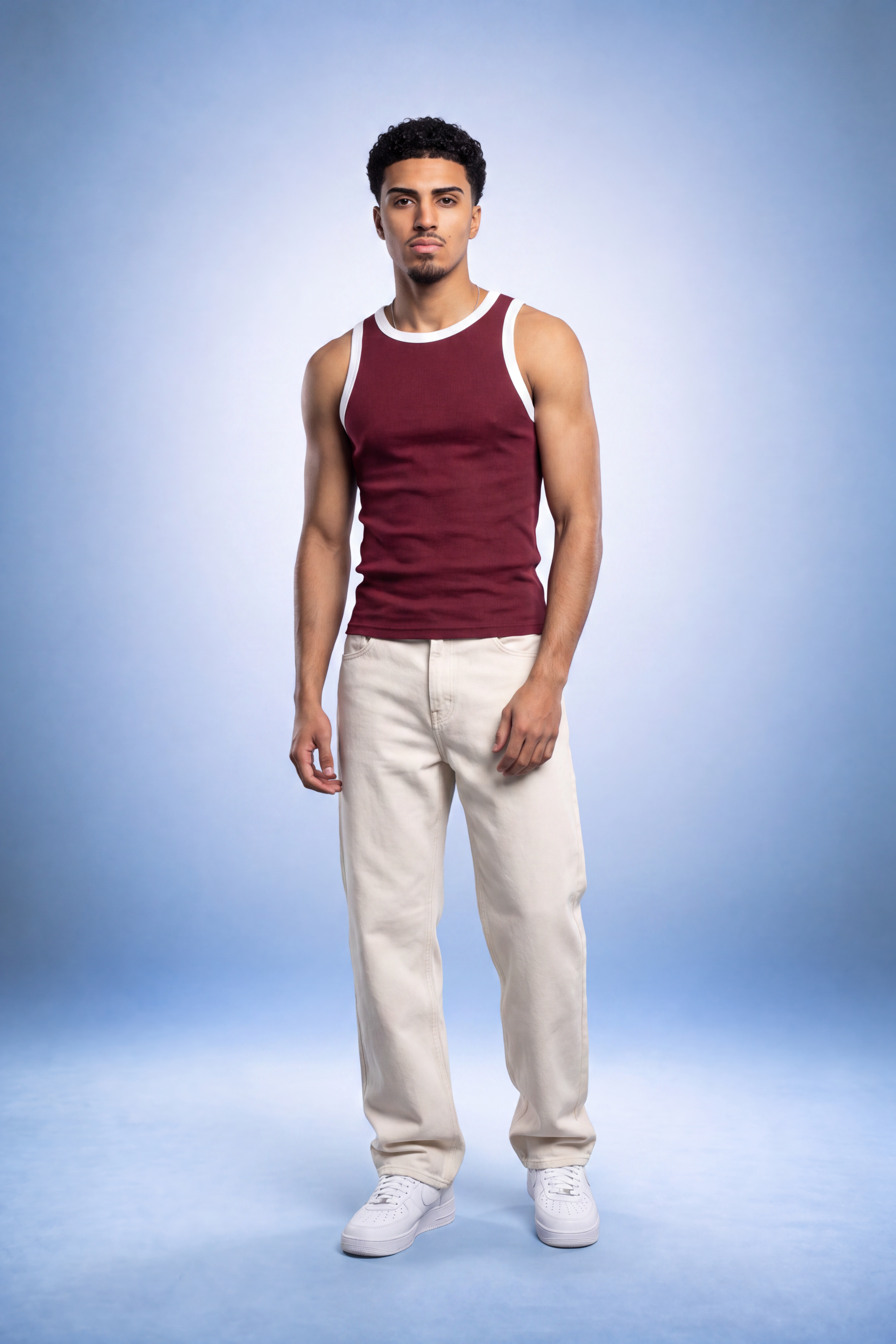 Varisty Red Ringer Tank