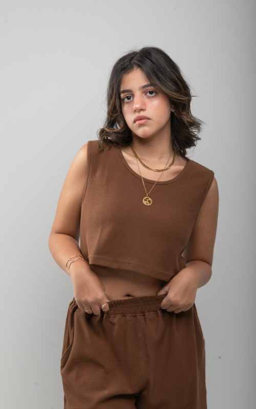 Nomad brown Crop-top