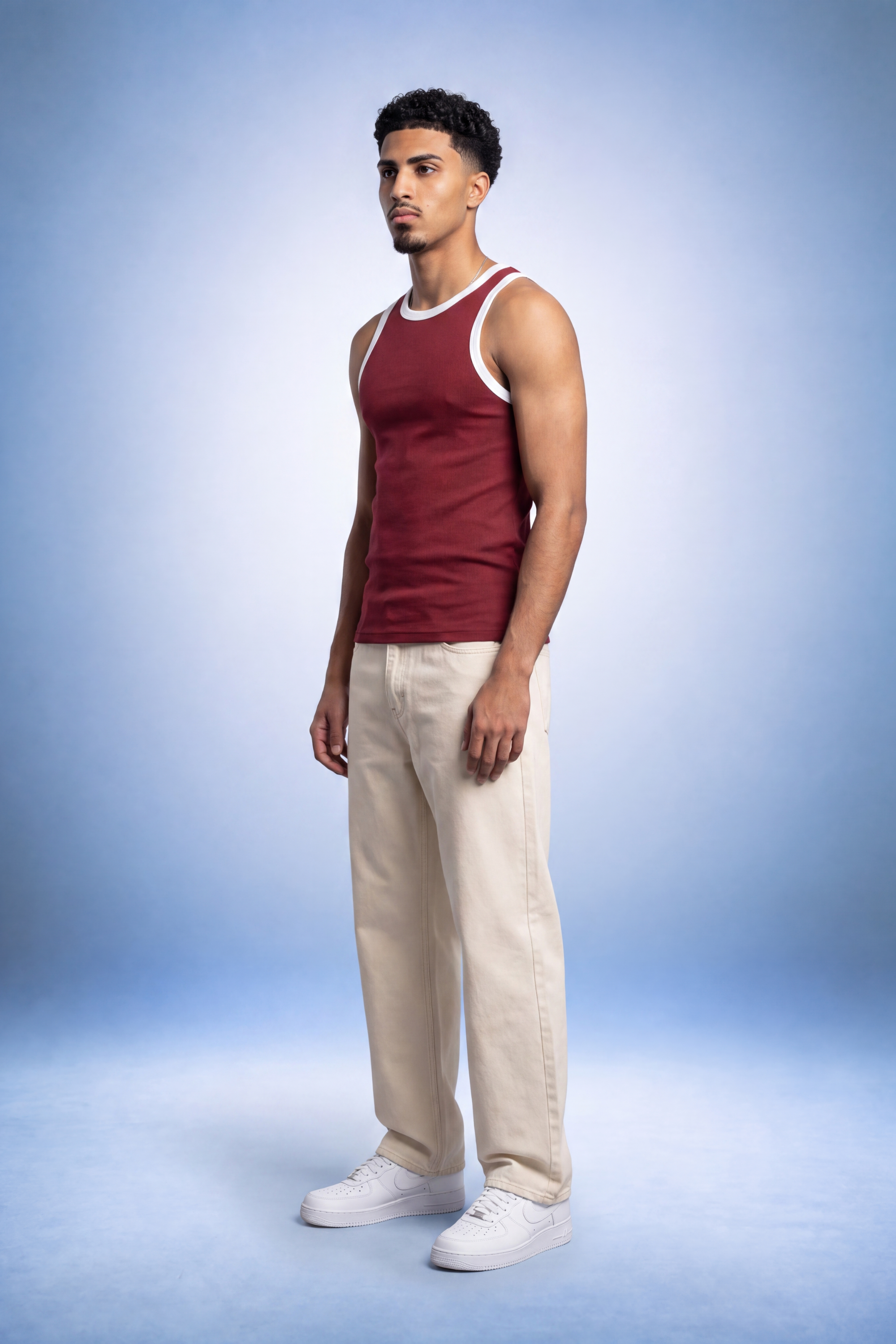 Varisty Red Ringer Tank