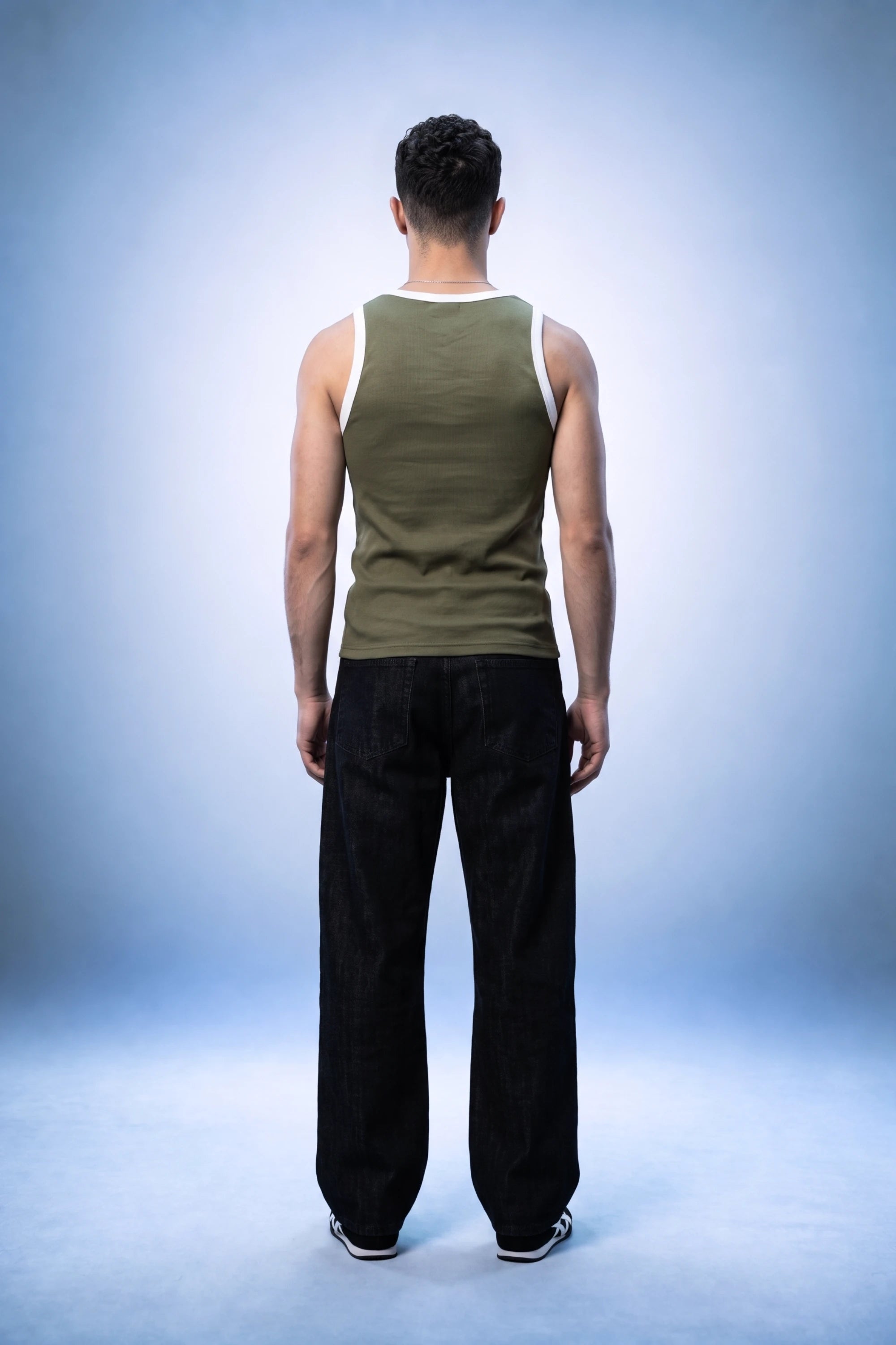 Olive Green Ringer Tank