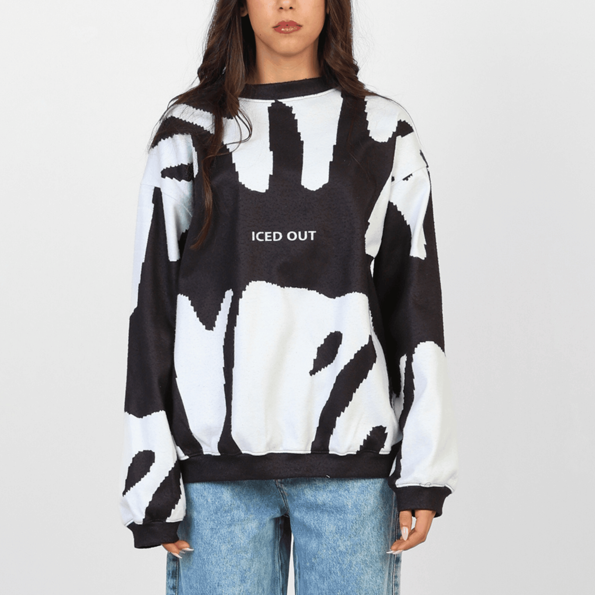 ICEDOUT Black CrewNeck