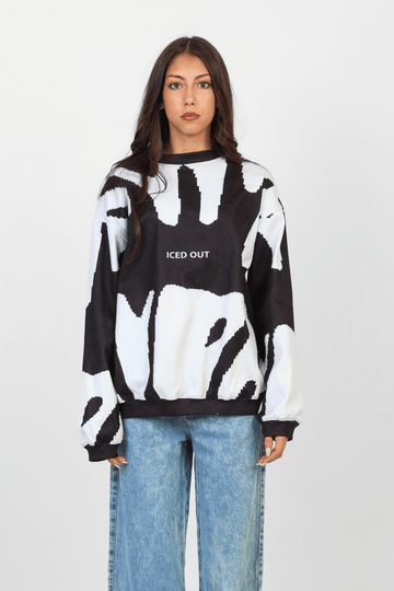 ICEDOUT Black CrewNeck